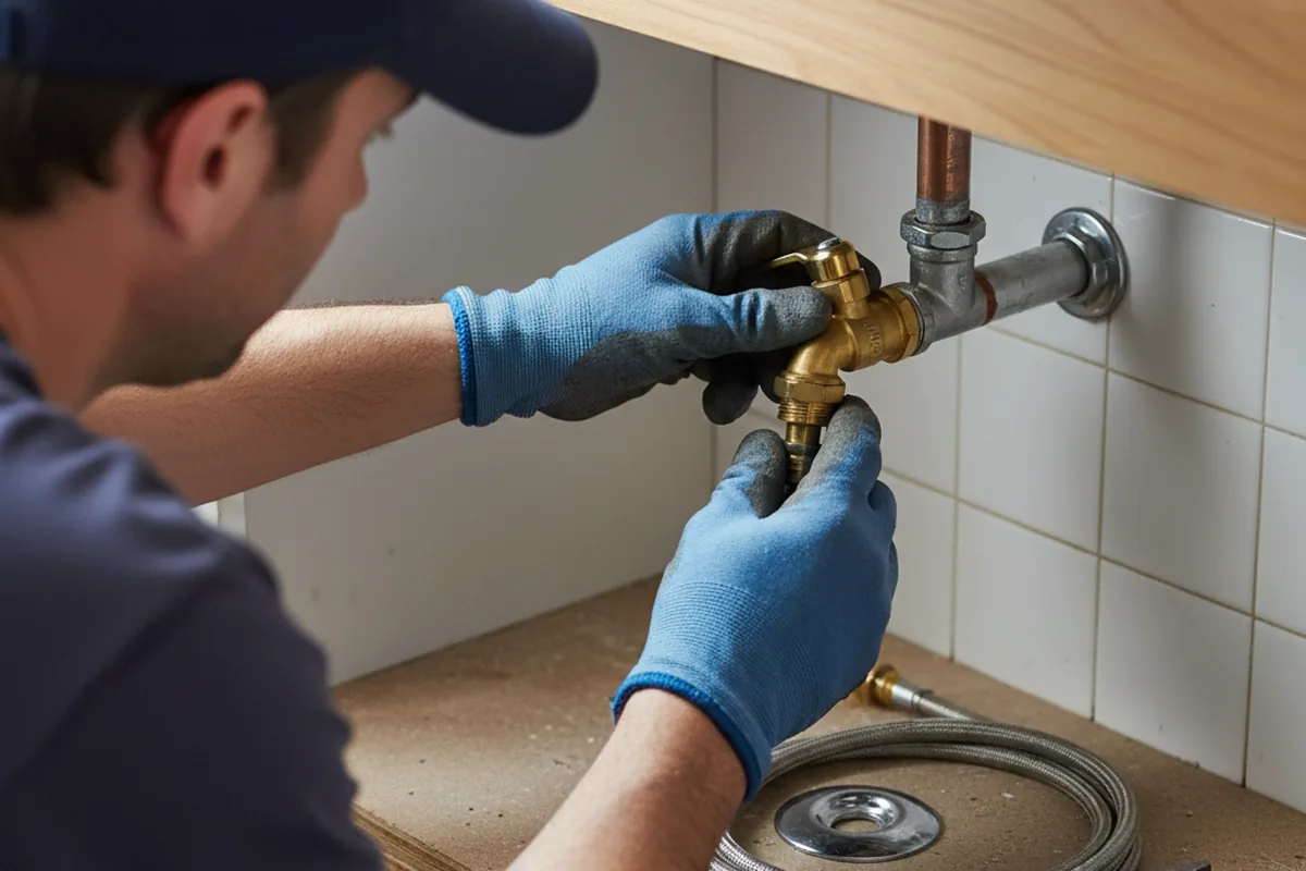 Shutoff valve and fitting work during Faucet and Fixture Repair in Downingtown